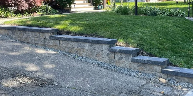 debris removal around retaining walls in spring pa