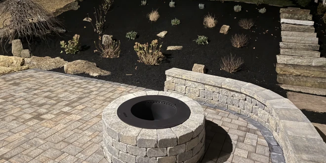 custom sitting wall installation in wernersville pa