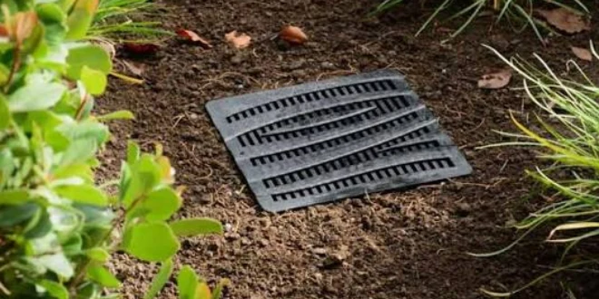 Custom yard drainage solution with professionally installed drain boxes