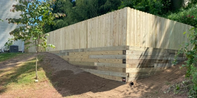 timber retaining walls in wernersville pa